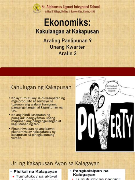 kakapusan sa ekonomiks|Kakapusan at Kakulangan .